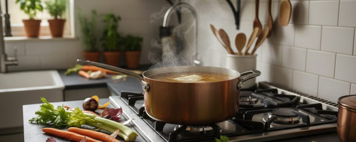 Gemüsebrühe aus Resten selber machen