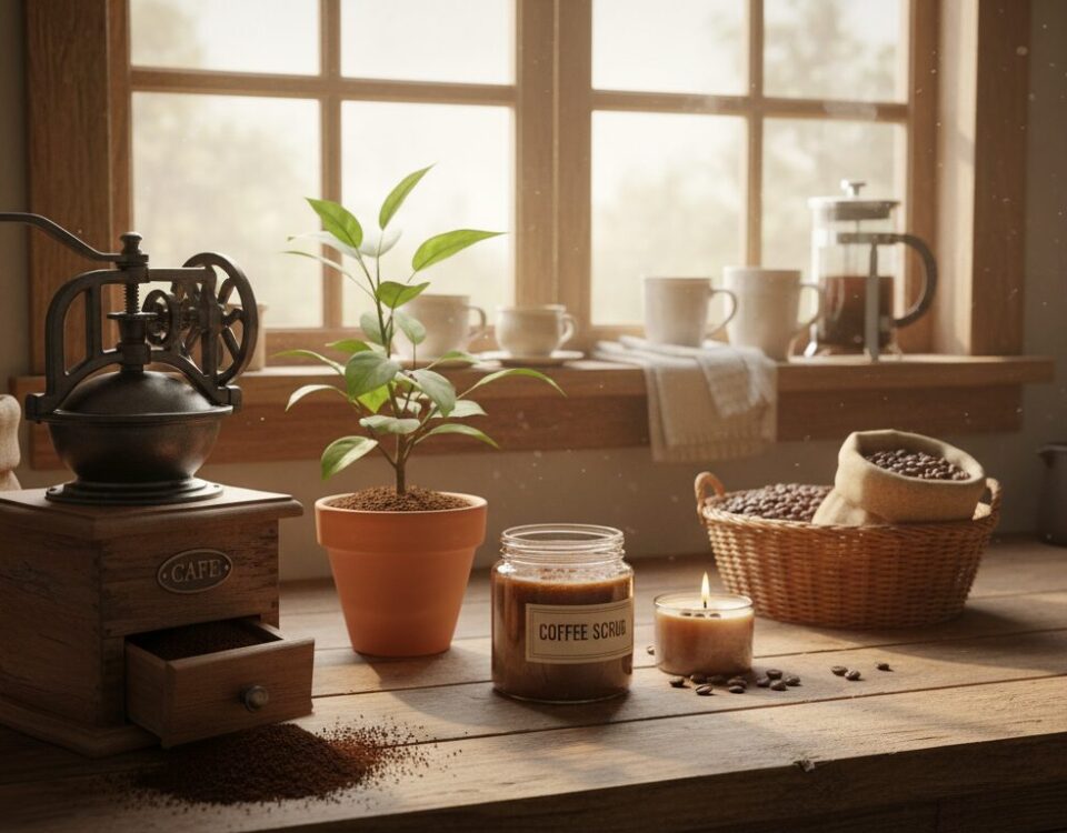 Kaffeesatz verwerten Haushalt Garten