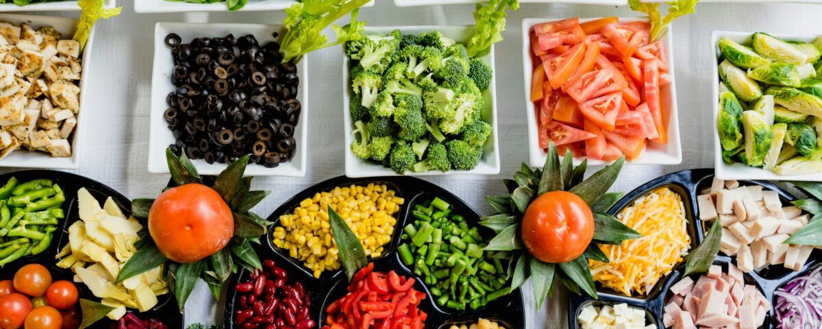 macro shot of vegetable lot